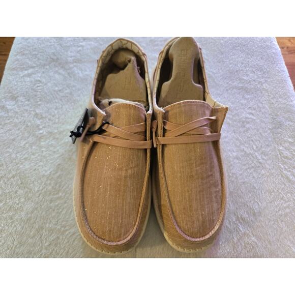 Hey Dudes Women's Wendy Sparkling Rose Gold Size 10 New - Picture 3 of 12